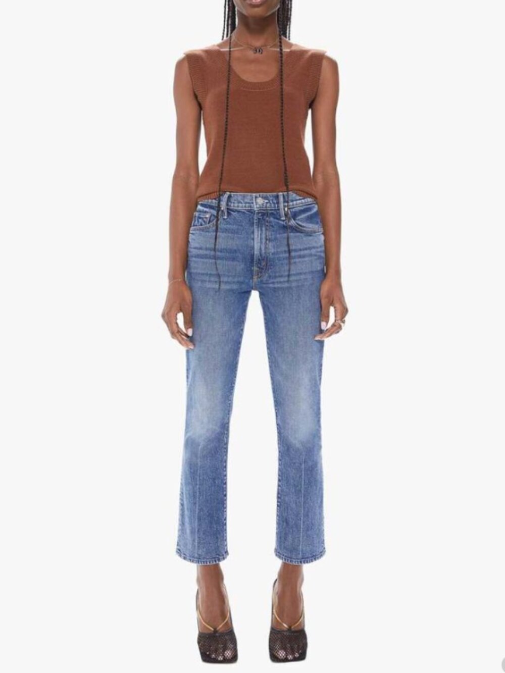 MOTHER The Insider Ankle Jeans Destination Unknown Size 28
